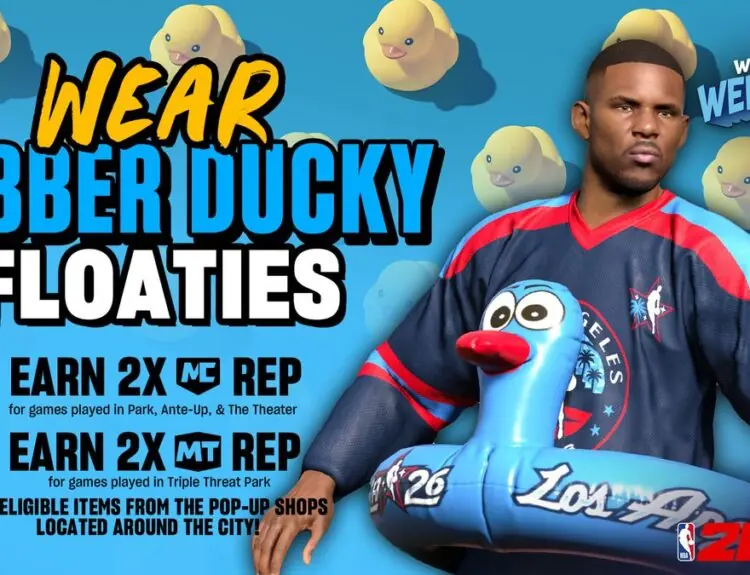 NBA 2K's Rubber Ducky Floaties Offer Double Rep, But Players Aren't Buying It