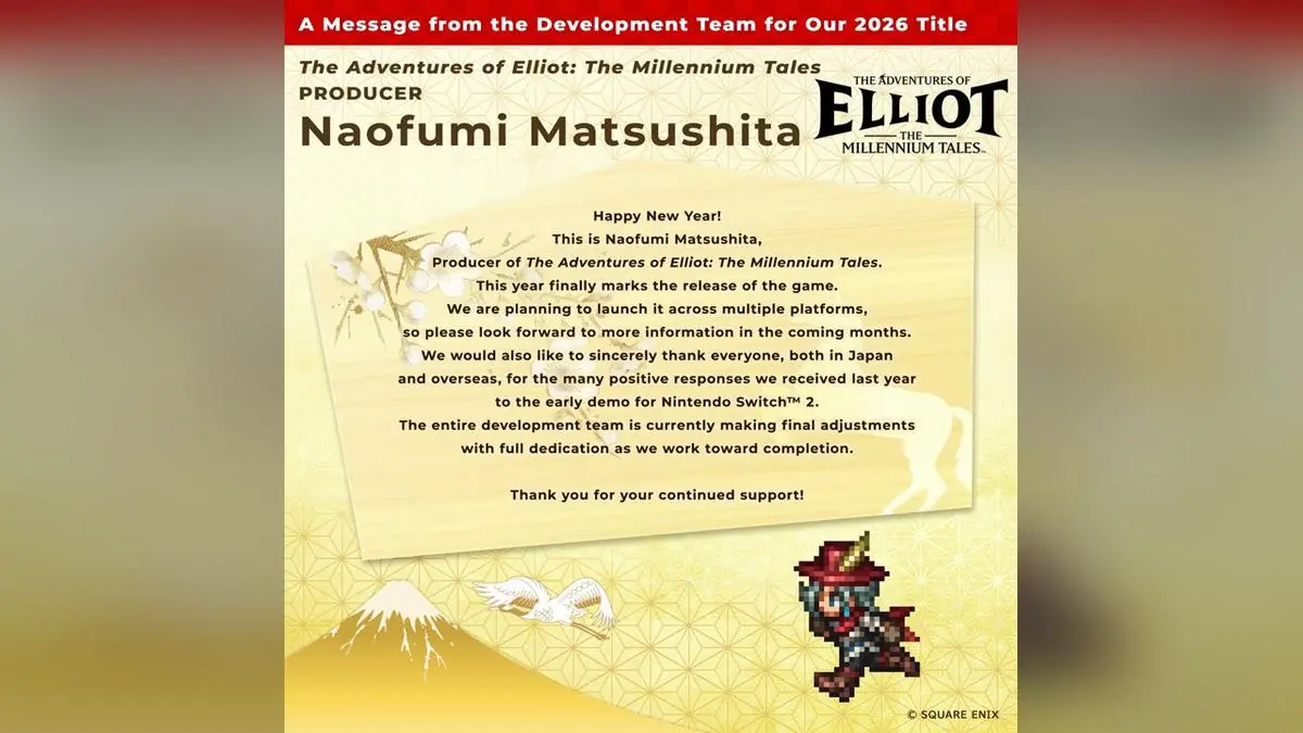 Square Enix's New HD-2D RPG 'The Adventures of Elliot' Is Coming This Year