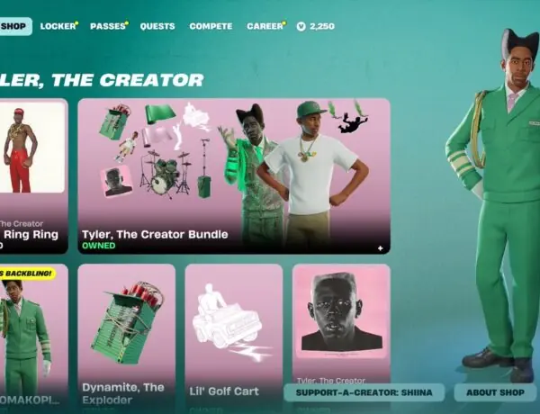 Tyler, The Creator Returns to Fortnite Item Shop, Sparking Wild Reactions