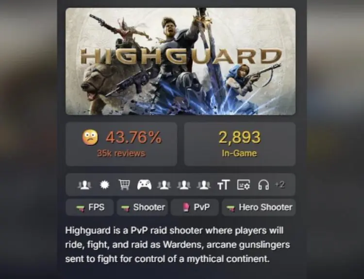 Highguard Hits New Low: Free-to-Play Shooter Drops Below 3k Players on Steam