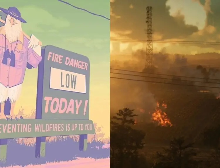 GTA VI Wildfire Mechanics Hinted at in New In-Game Artwork Discovery