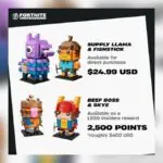 LEGO's New Fortnite BrickHeadz Require $400 Spend to Unlock