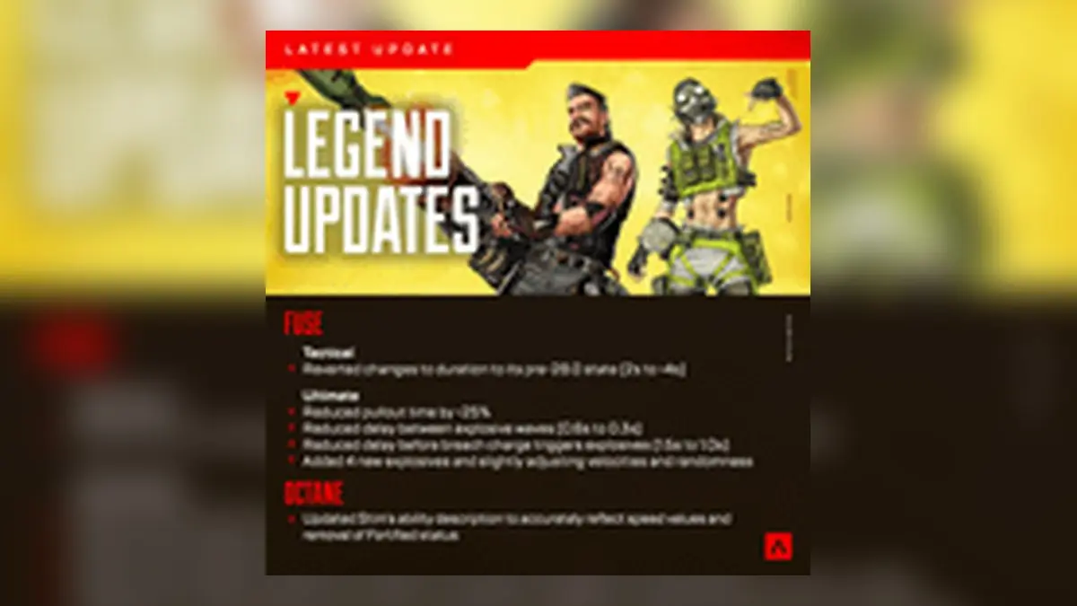 Apex Legends Finally Gives Fuse the Respect He Deserves with Major Buff Update