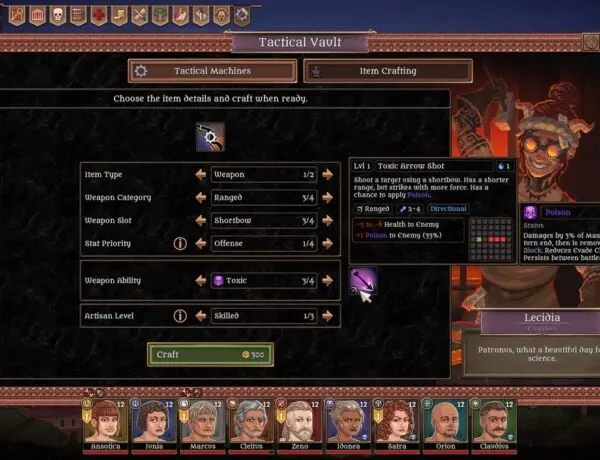 Bloodgrounds Graduates to the Arena: Full Release Adds Crafting and Gambling