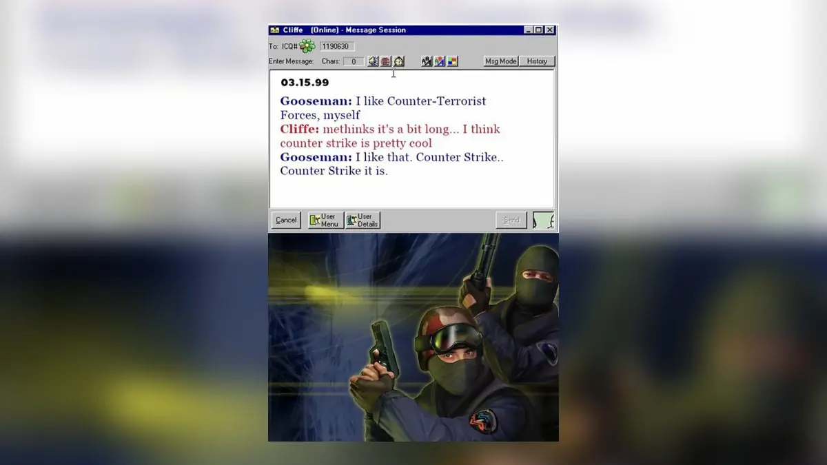 Counter-Strike Got Its Name in an ICQ Chat 27 Years Ago Today