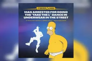 Drunk Man Arrested After Performing Fortnite 'Take The L' Dance on Road