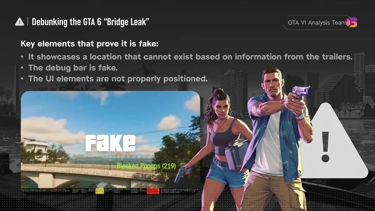 Fake GTA 6 'Bridge Leak' Fools Gaming Sites as Misinformation Campaign Spreads