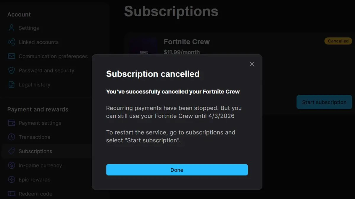 Fortnite Players Are Done With Crew Subscriptions — Here's Why