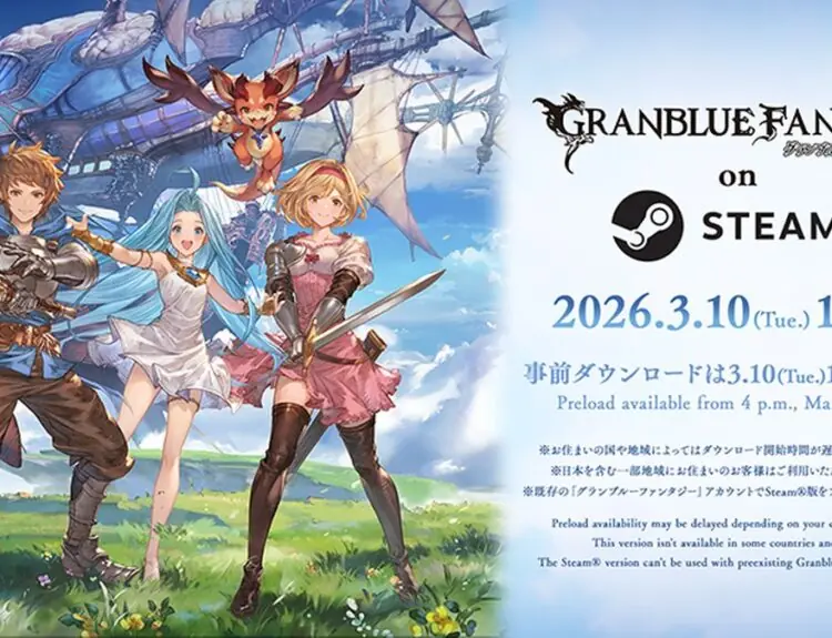 Granblue Fantasy Steam Preload Goes Live, Launch Imminent