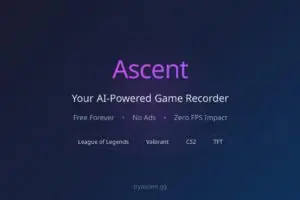 League Recording Tool Ascent Hits 40K Users Without Overwolf