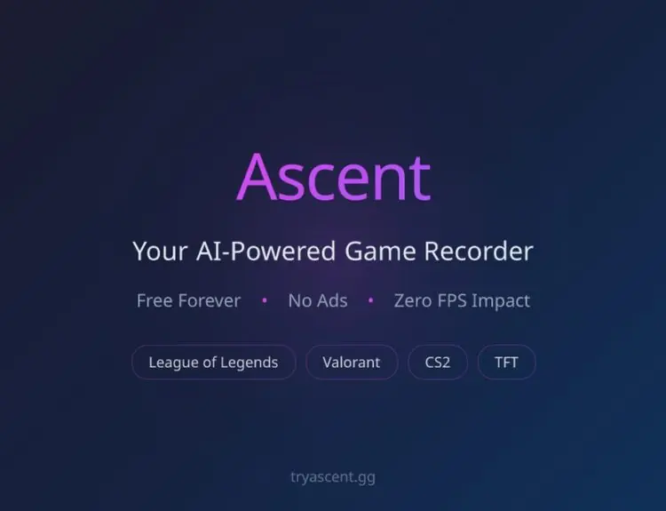 League Recording Tool Ascent Hits 40K Users Without Overwolf