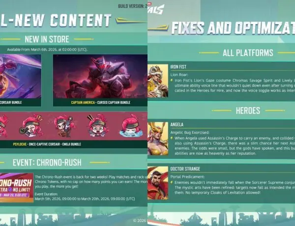 Marvel Rivals Shows How Game Updates Should Work With New Patch