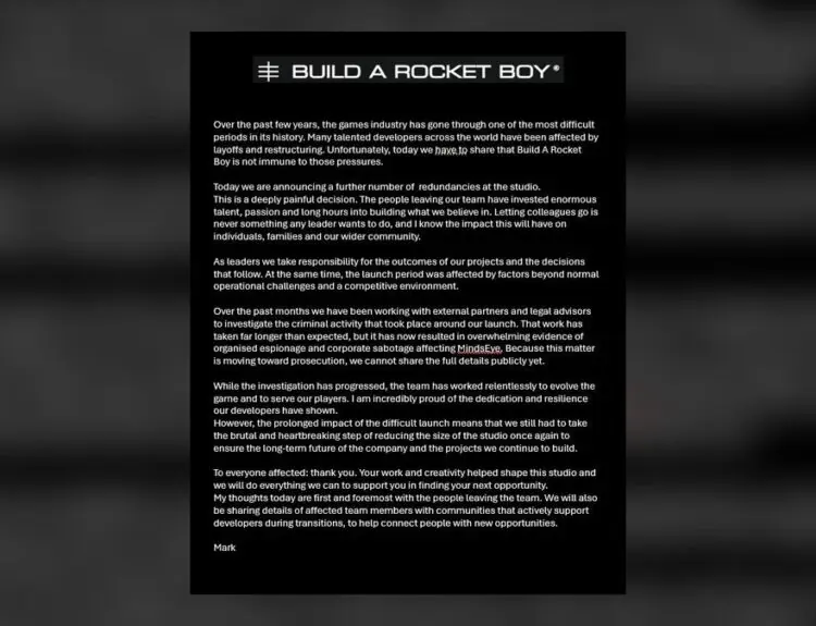 MindsEye Studio Claims Corporate Sabotage Behind Game's Failed Launch