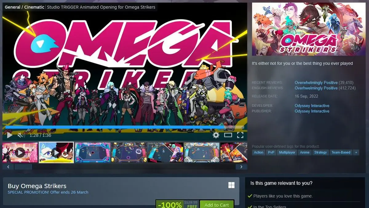Omega Strikers Goes Completely Free During Steam Spring Sale