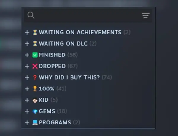 Steam Gamer's 9-Category Library System Goes Viral for Perfect Organization