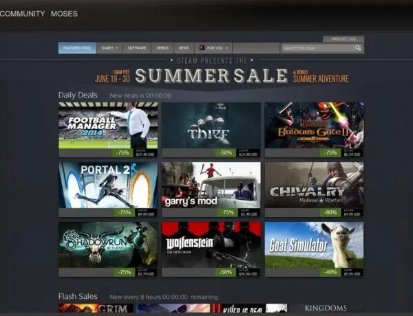 Steam Summer Sale 2014 Screenshot Sparks Massive Gaming Nostalgia Trip