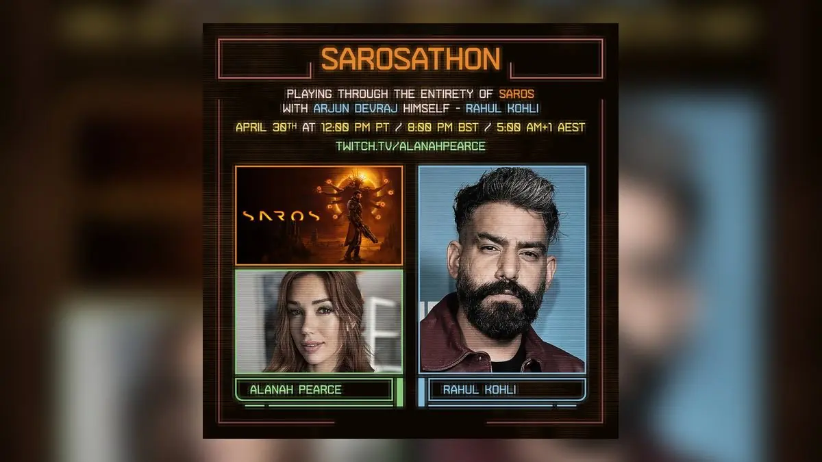 Alanah Pearce And Rahul Kohli Launch SAROS Charity Subathon April 30th