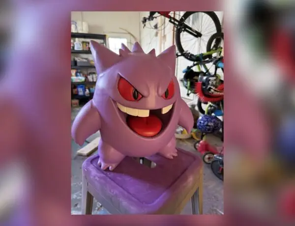 Dad Creates Handmade Charmander and Gengar for Son's Birthday