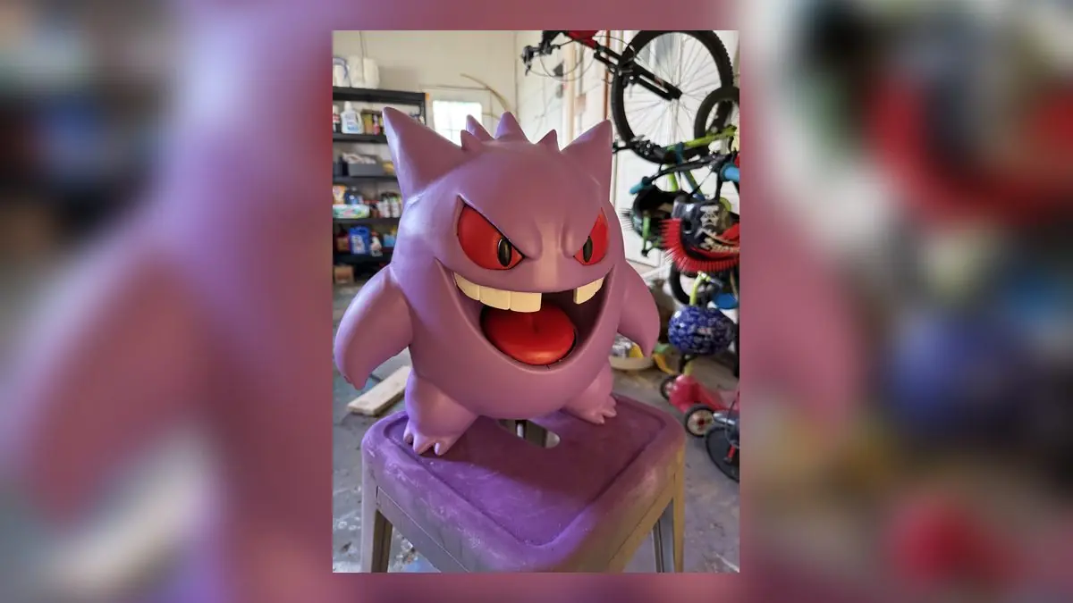 Dad Creates Handmade Charmander and Gengar for Son's Birthday