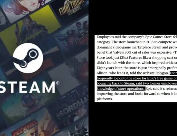 Epic Employees Spill the Tea: Users Only Want Free Games, Then Dip Back to Steam