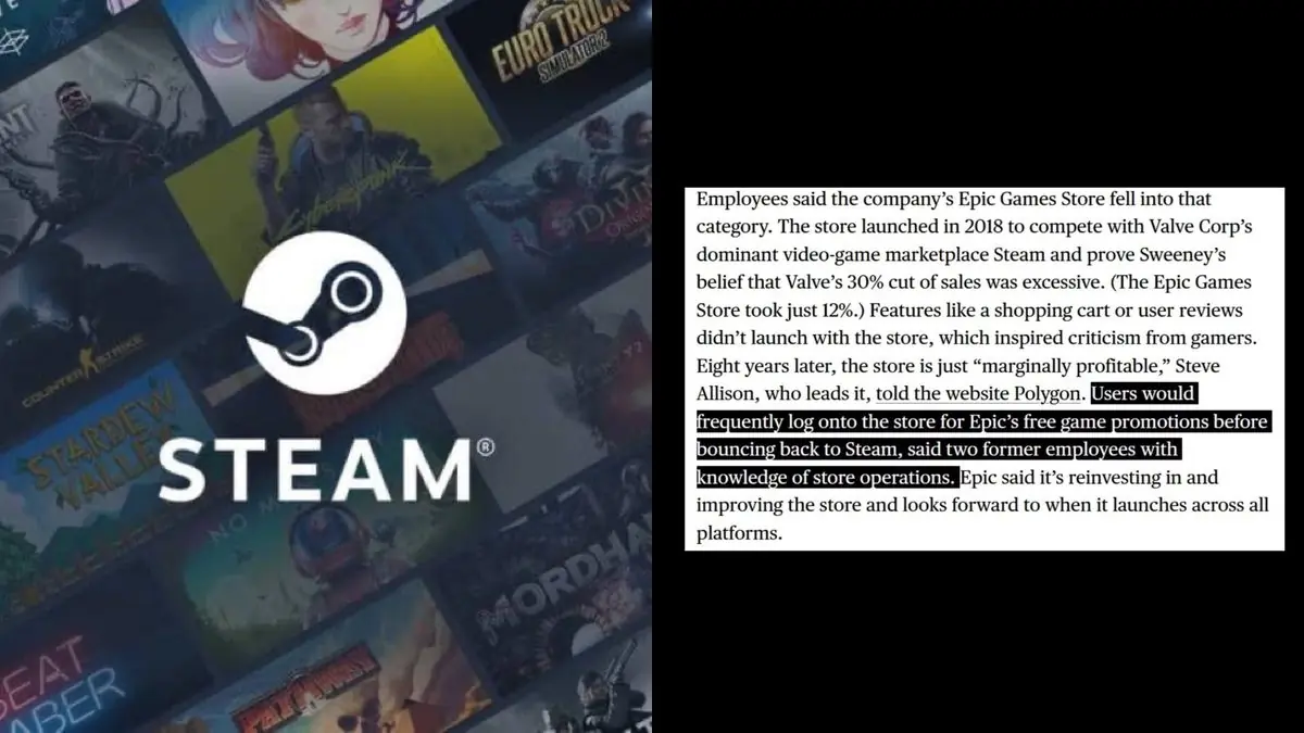Epic Employees Spill the Tea: Users Only Want Free Games, Then Dip Back to Steam