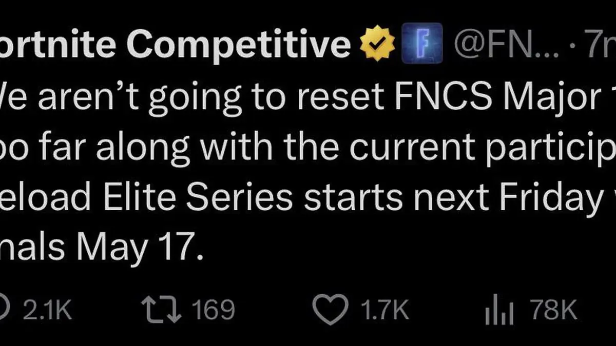 Epic Games Refuses Reset After Falsely Disqualifying 12 FNCS Teams