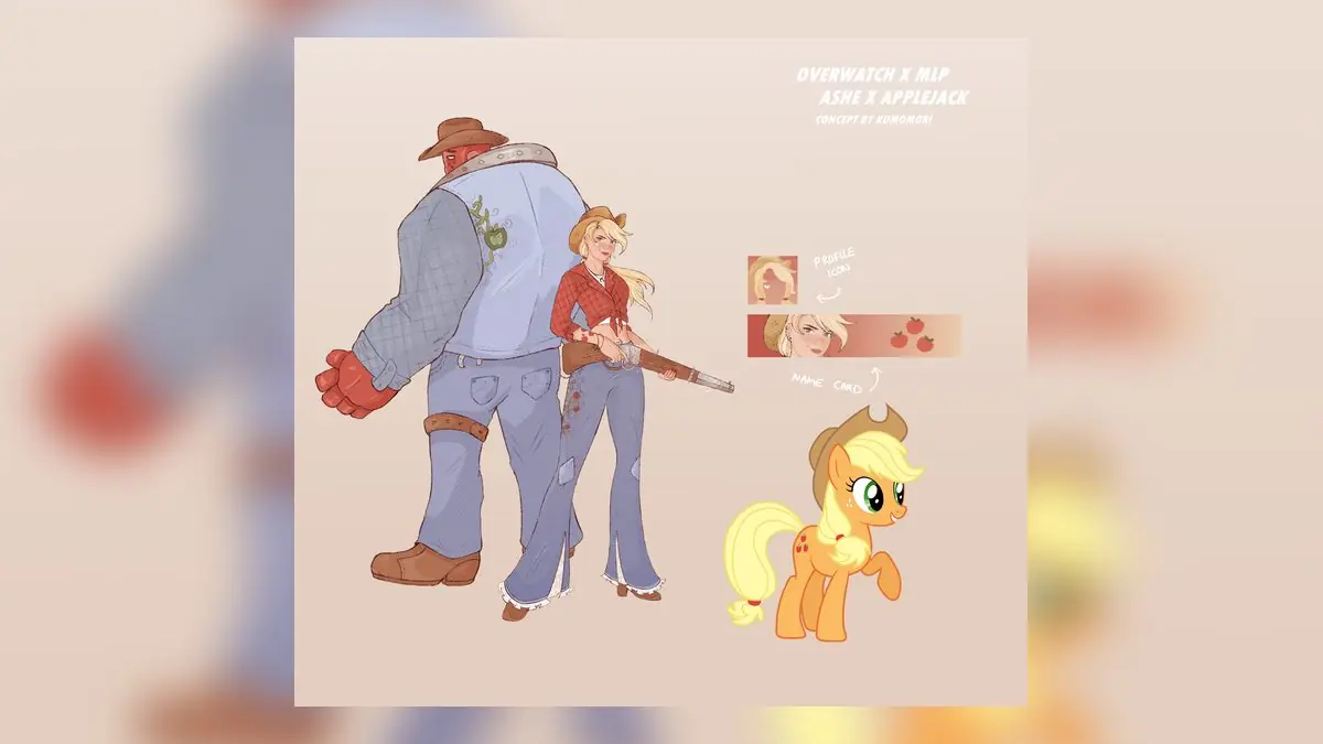 Fan Artist Creates Magical My Little Pony x Overwatch Skin Concepts