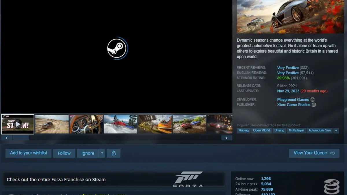 Forza Horizon 4 Players Left Stranded After Steam Delisting Catches Them Off Guard