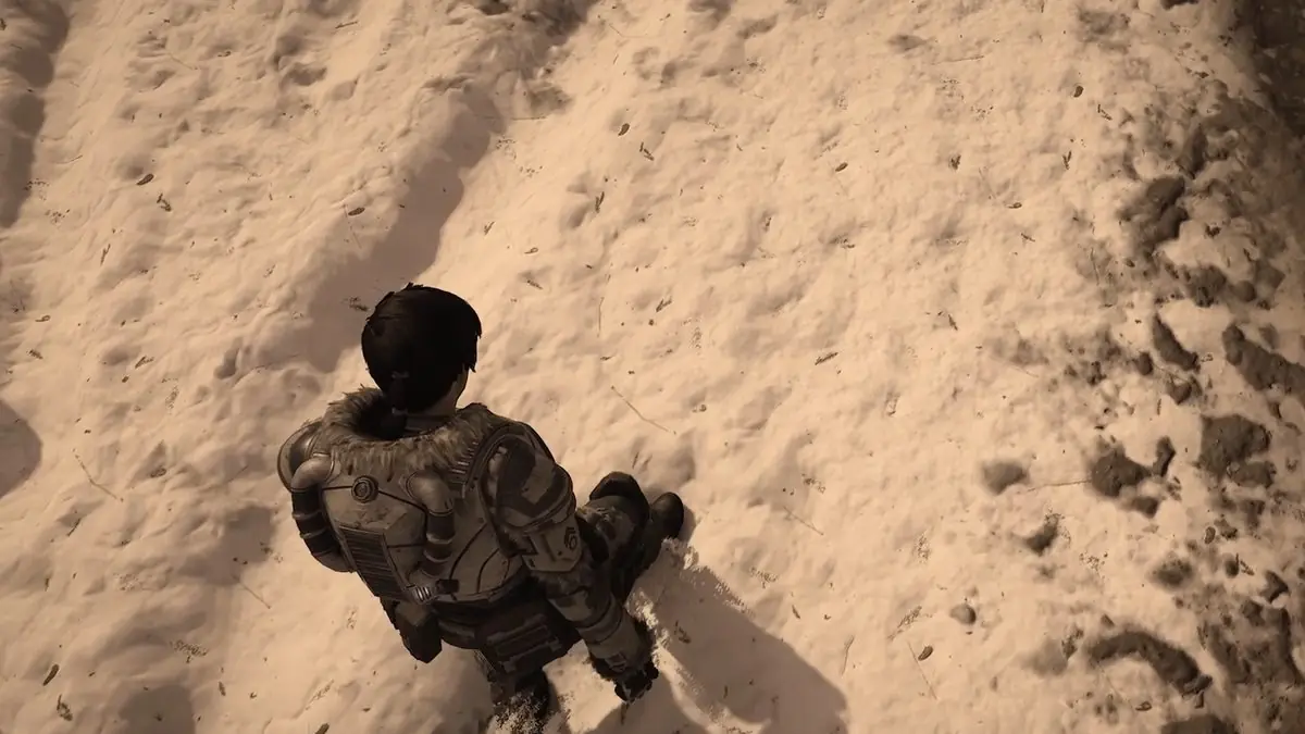 Gears 5 Player Stops Mid-Combat to Marvel at Perfect Snow Footprints