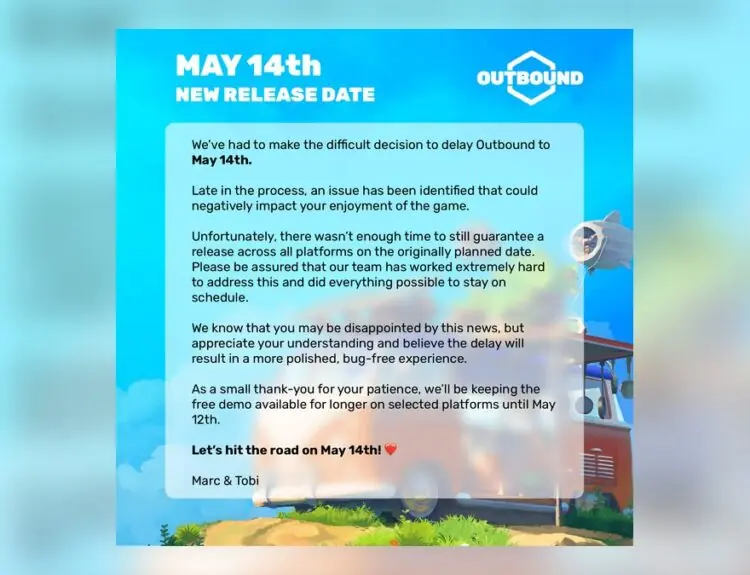 Indie Darling 'Outbound' Gets New May 14th Release Date After Delay