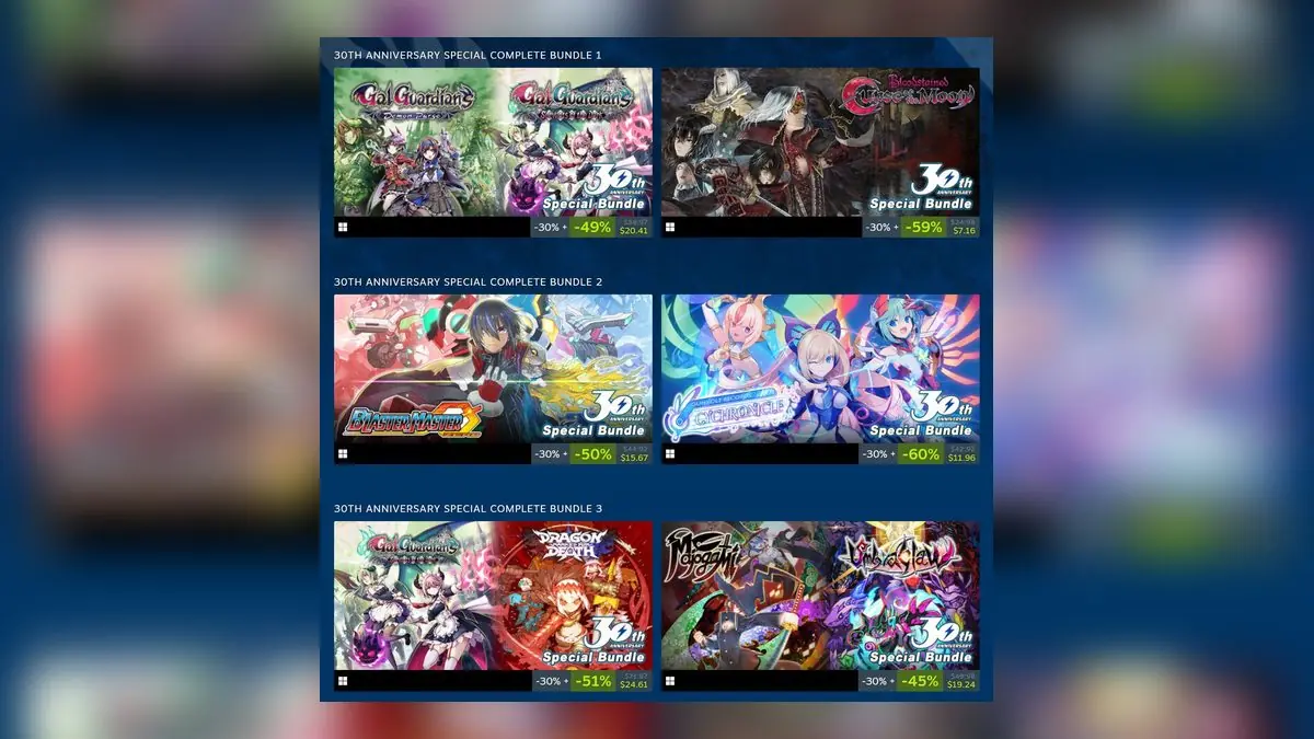 INTI CREATES Celebrates 30 Years With Major Steam Sale