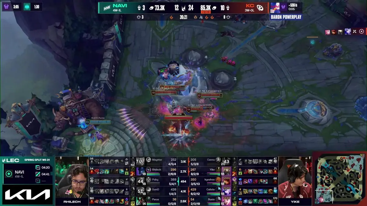 Karmine Corp Sweeps Natus Vincere 2-0 in LEC Spring Showdown