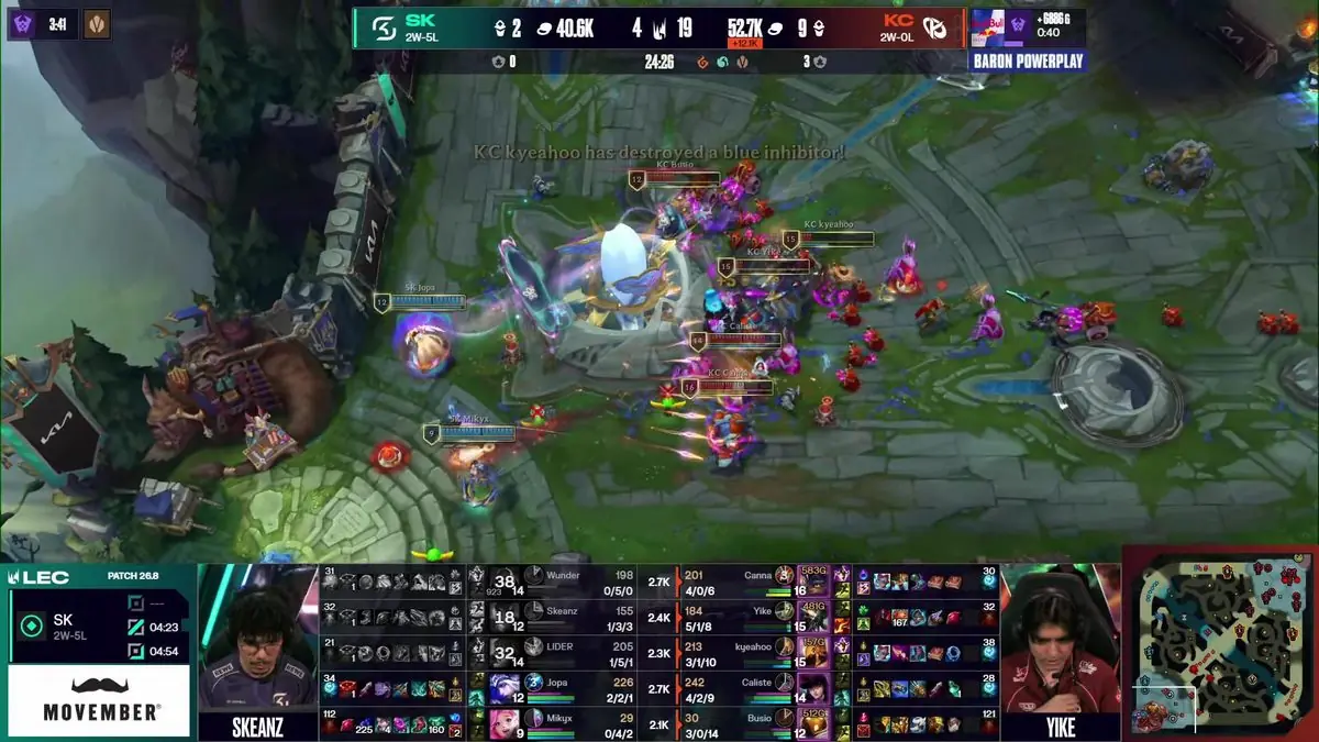 KC Crushes SK Gaming With Lightning-Fast LEC Sweep