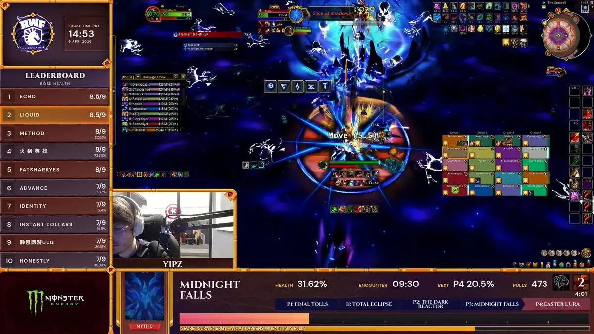 LiquidGuild Makes History with Midnight Falls World First Clear