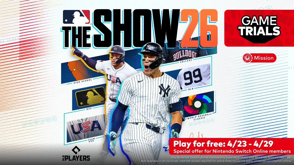 MLB The Show 26 Gets Free Week-Long Trial for Nintendo Switch Online Members