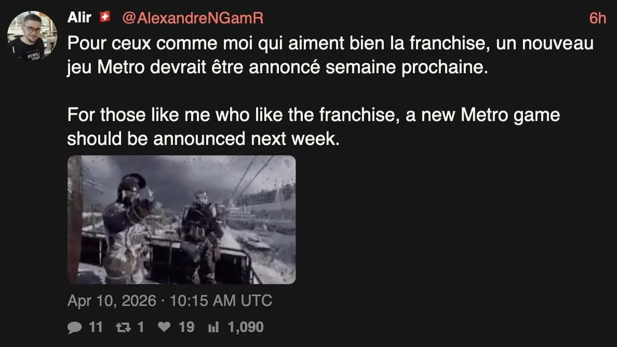 New Metro Game Rumored for Next Week PlayStation Announcement