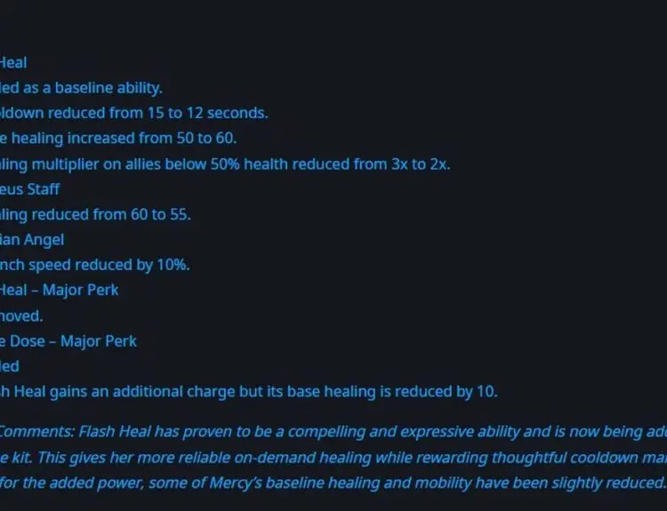 Overwatch 2 Mercy Gets Guardian Angel Changes in Latest Patch