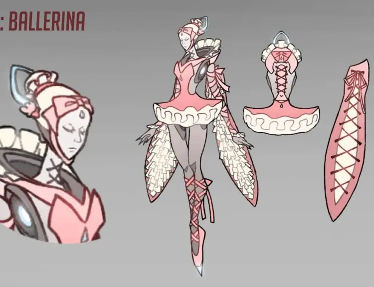 Overwatch Fan Creates Stunning Echo Ballerina Skin, Hopes for Blizzard Job