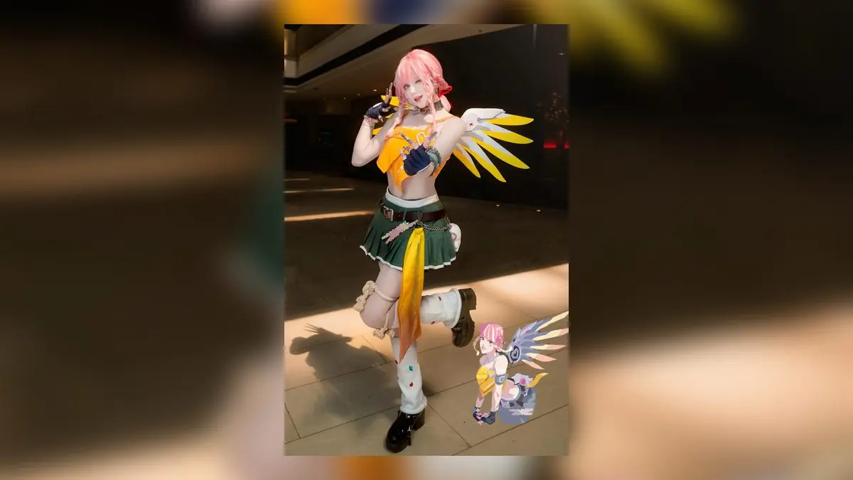 Overwatch Fan Creates Stunning Mercy Le Sserafim Cosplay Despite Technical Challenges