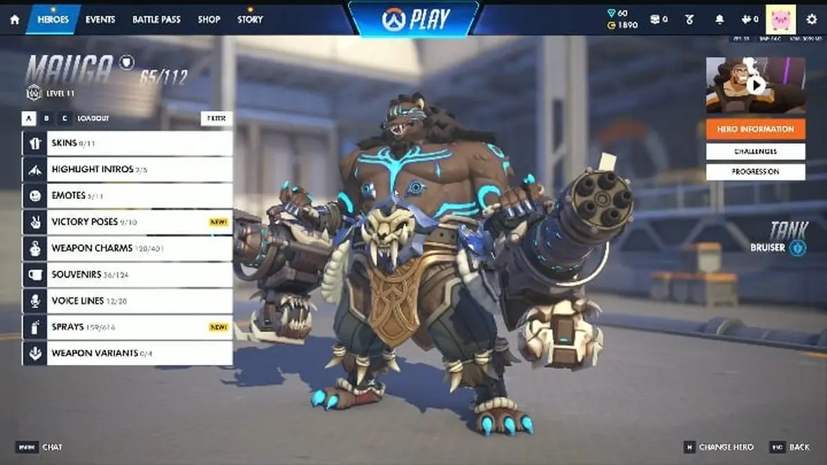 Overwatch Mauga Gets Diablo 4 Druid Crossover Skin With Limited Voice Changes