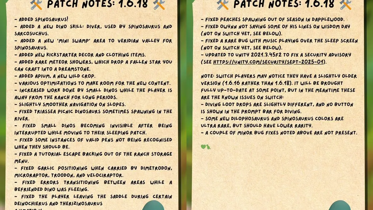 PaleoPines Drops Spoiler-Heavy Patch Notes for Major Update