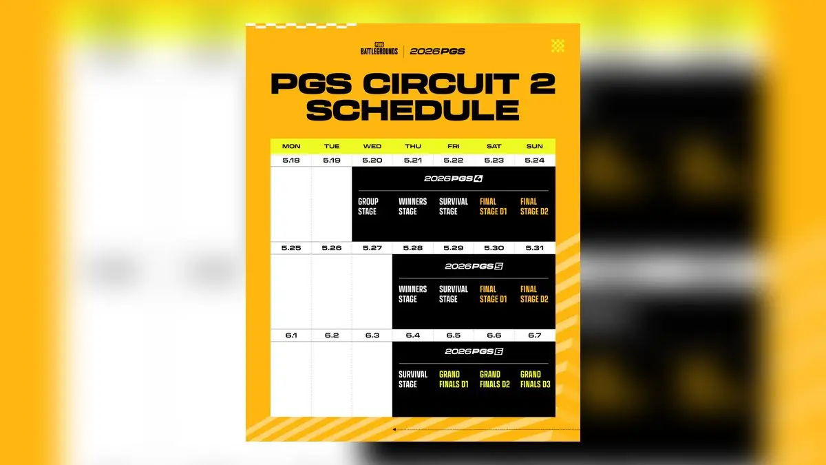 PUBG Global Series Circuit 2 Kicks Off May 20 With $500K Prize Pool