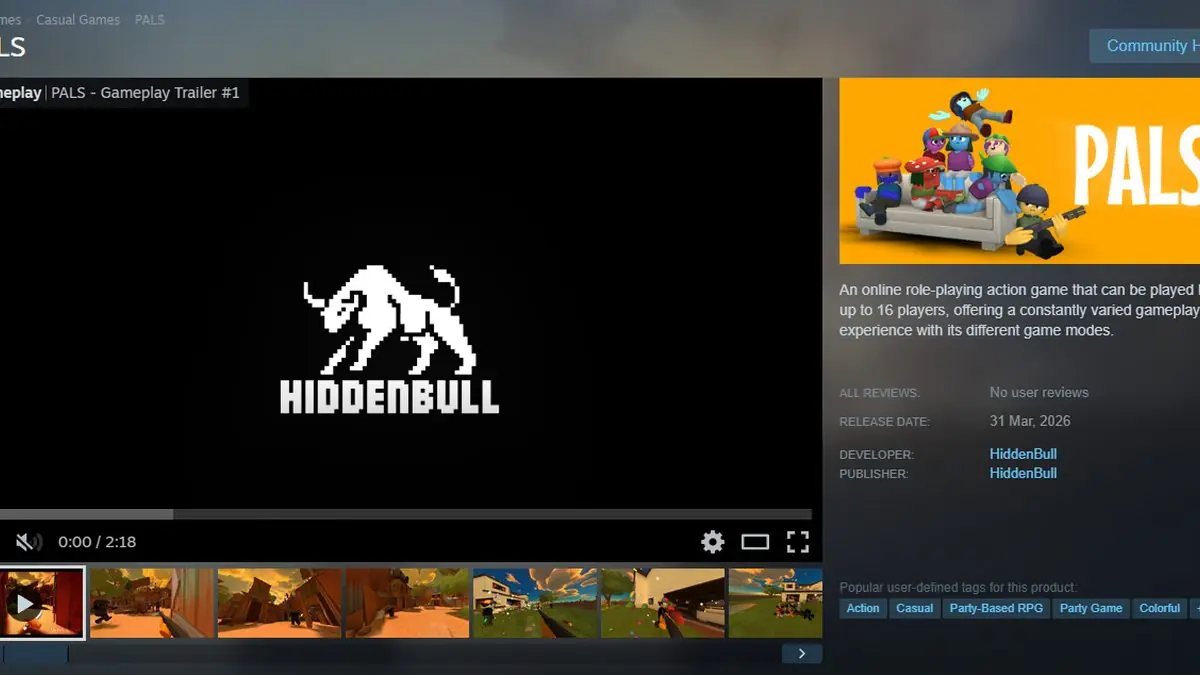 Solo Dev HiddenBull Conquers Steam with PALS: A One-Person Gaming Odyssey