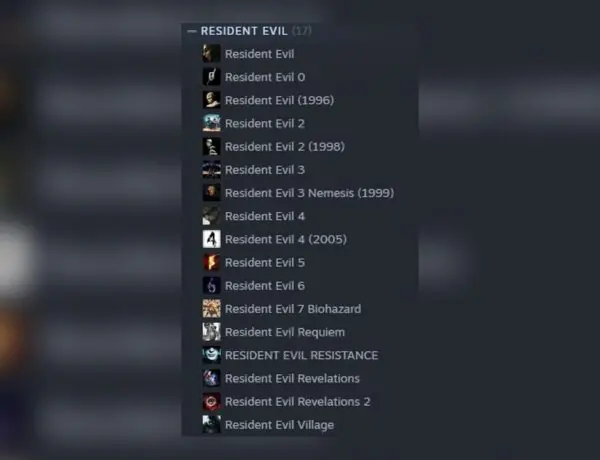 Steam Gamer Conquers Entire Resident Evil Collection