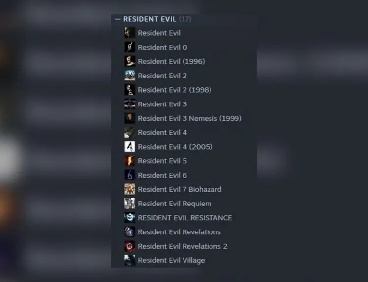 Steam Gamer Conquers Entire Resident Evil Collection