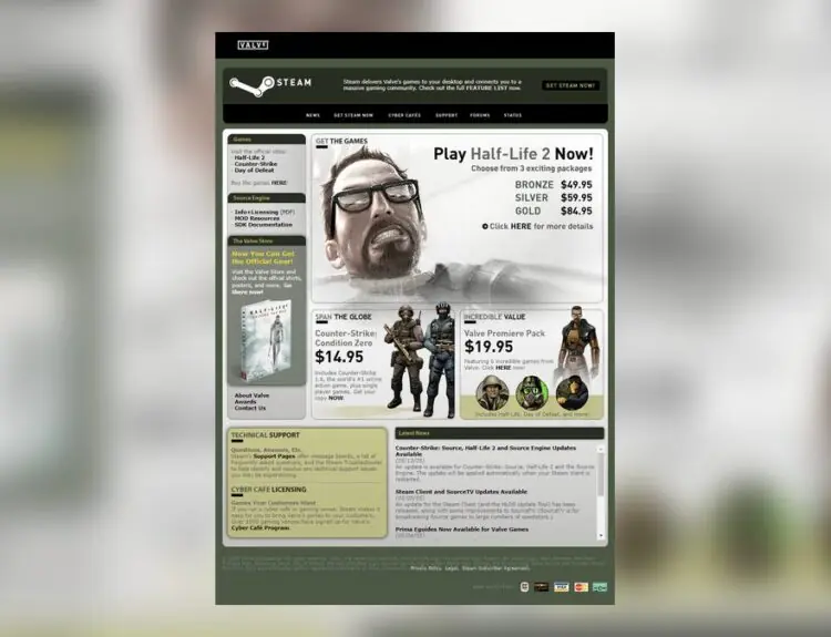 Steam's 2005 Website Sparks Gaming Nostalgia Wave on Social Media