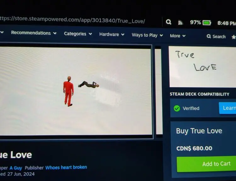 Steam Users Baffled by Mysterious $680 Item on Platform