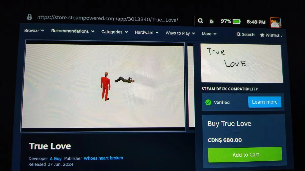 Steam Users Baffled by Mysterious $680 Item on Platform