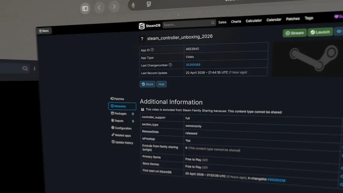 Valve Secretly Uploads Unwatchable Steam Controller Video